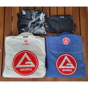 BJJ Set, Gracie Barra Gi White (New), Blue (Used) + bonus No-gi, Unisex